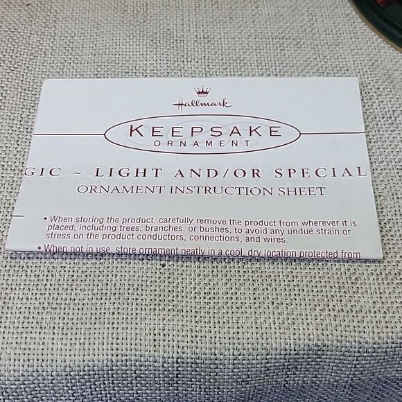 1999 Hallmark Wizard of Oz The Great Oz Voice  & Blinking Lights Ornament - Picture 12 of 12